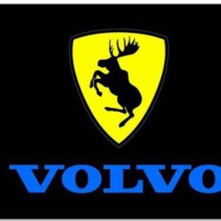 Volvo Flag Black 3X5 Ft Polyester Banner USA 90x150cm