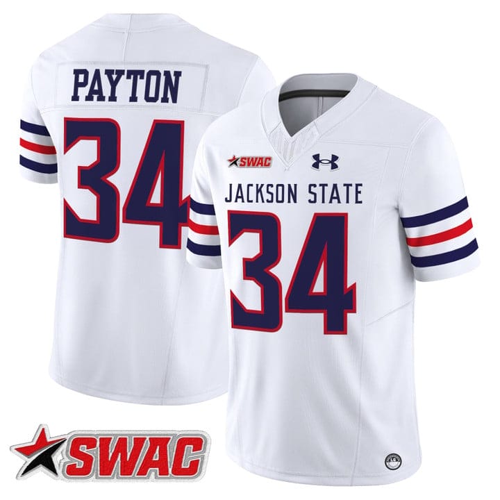 Alternative view of Walter Payton Jersey #34 Jackson State Tigers 2025 Limited Stitched