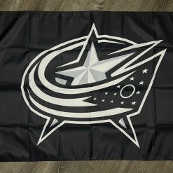 Washington Capitals Logo Flag 3x5 ft Hockey Sports Black Banner Man-Cave