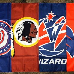 Washington Nationals Redskins Wizards Capitals Flag 3x5 Banner Man-Cave