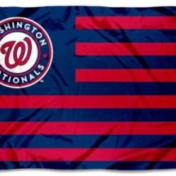 Washington Nationals Stripes Flag 3X5Ft Banner USA Polyester with Brass Grommets