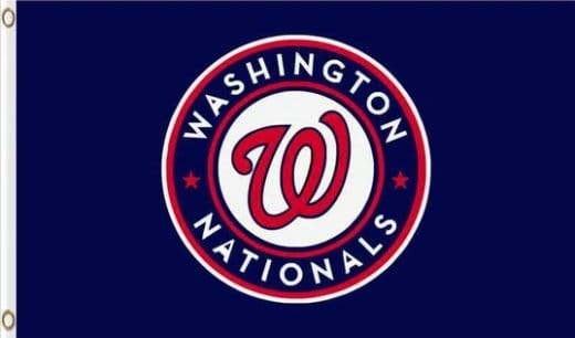 Washington Nationals US Blue Flag 3X5Ft Banner USA Polyester with Brass Grommets
