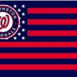 Washington Nationals US Star Flag 3X5Ft Banner USA Polyester with Brass Grommets