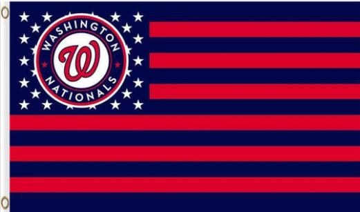 Washington Nationals US Star Flag 3X5Ft Banner USA Polyester with Brass Grommets
