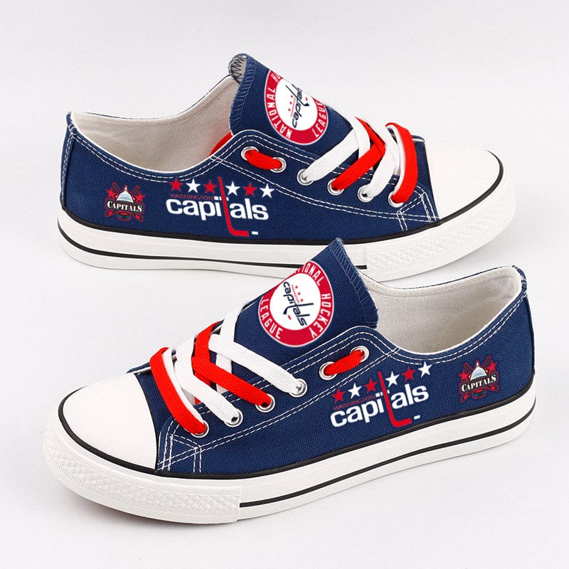Alternative view of Washington Capitals Low Top Canvas Sport Sneakers Shoes For Men Women Fans