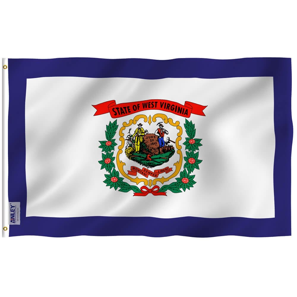 West Virginia State Flag - West Virginia WV Flag with Brass Grommets 3X5Ft Banner USA