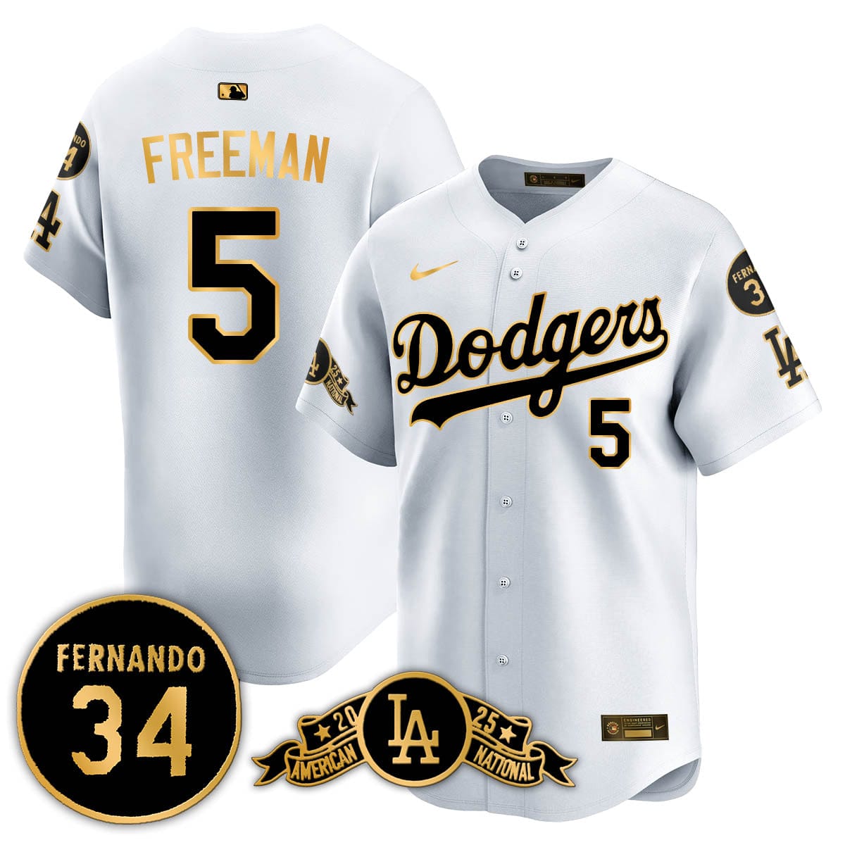 Los Angeles Dodgers 2025 National League Champions Jersey - All Stitched - Image 44