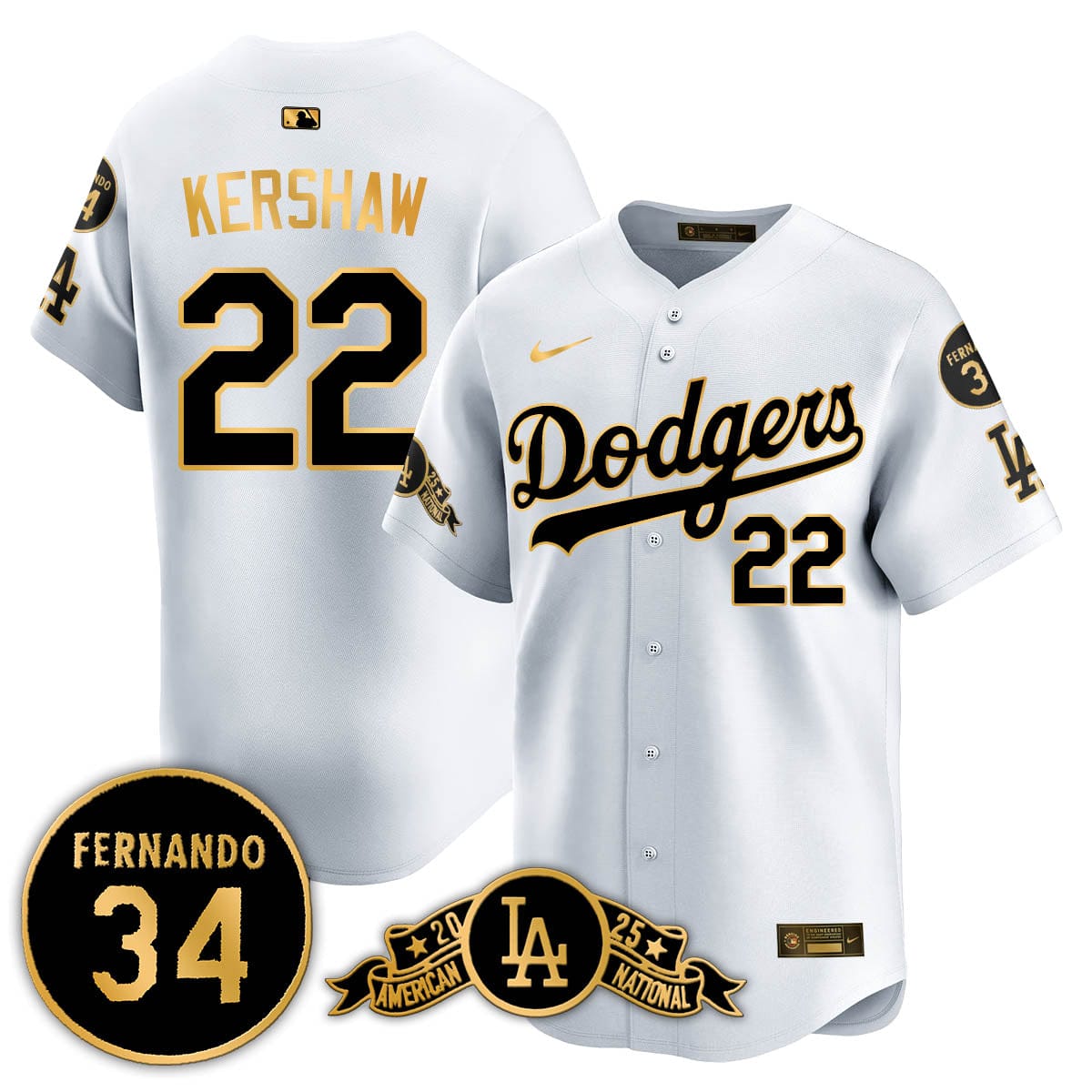 Los Angeles Dodgers 2025 National League Champions Jersey - All Stitched - Image 45