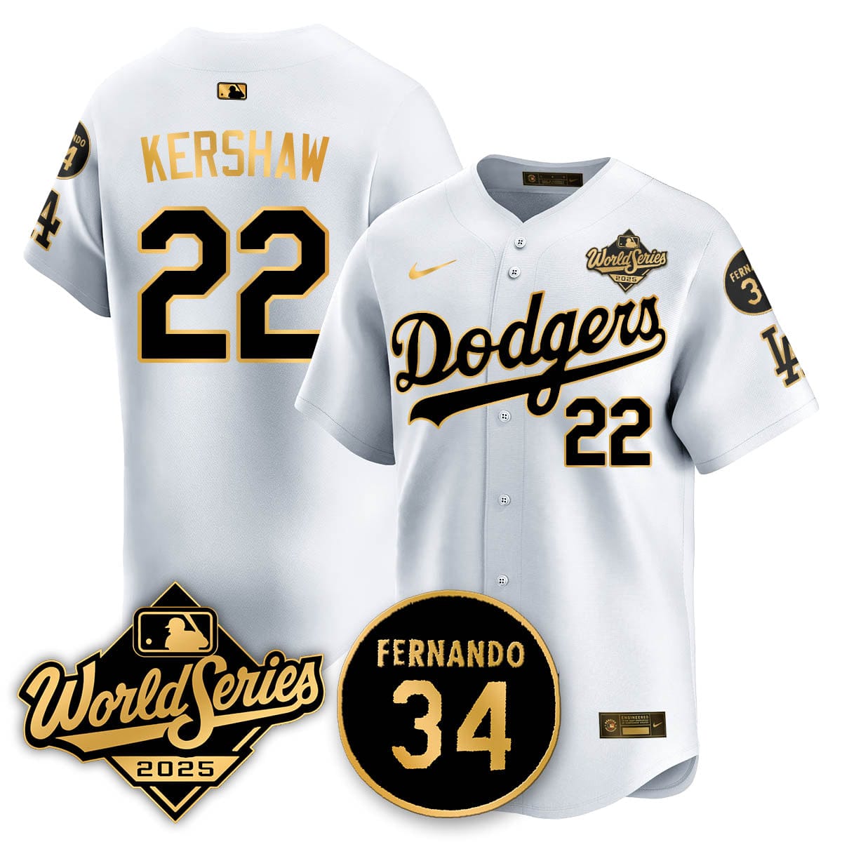 Los Angeles Dodgers 2025 National League Champions Jersey - All Stitched - Image 37