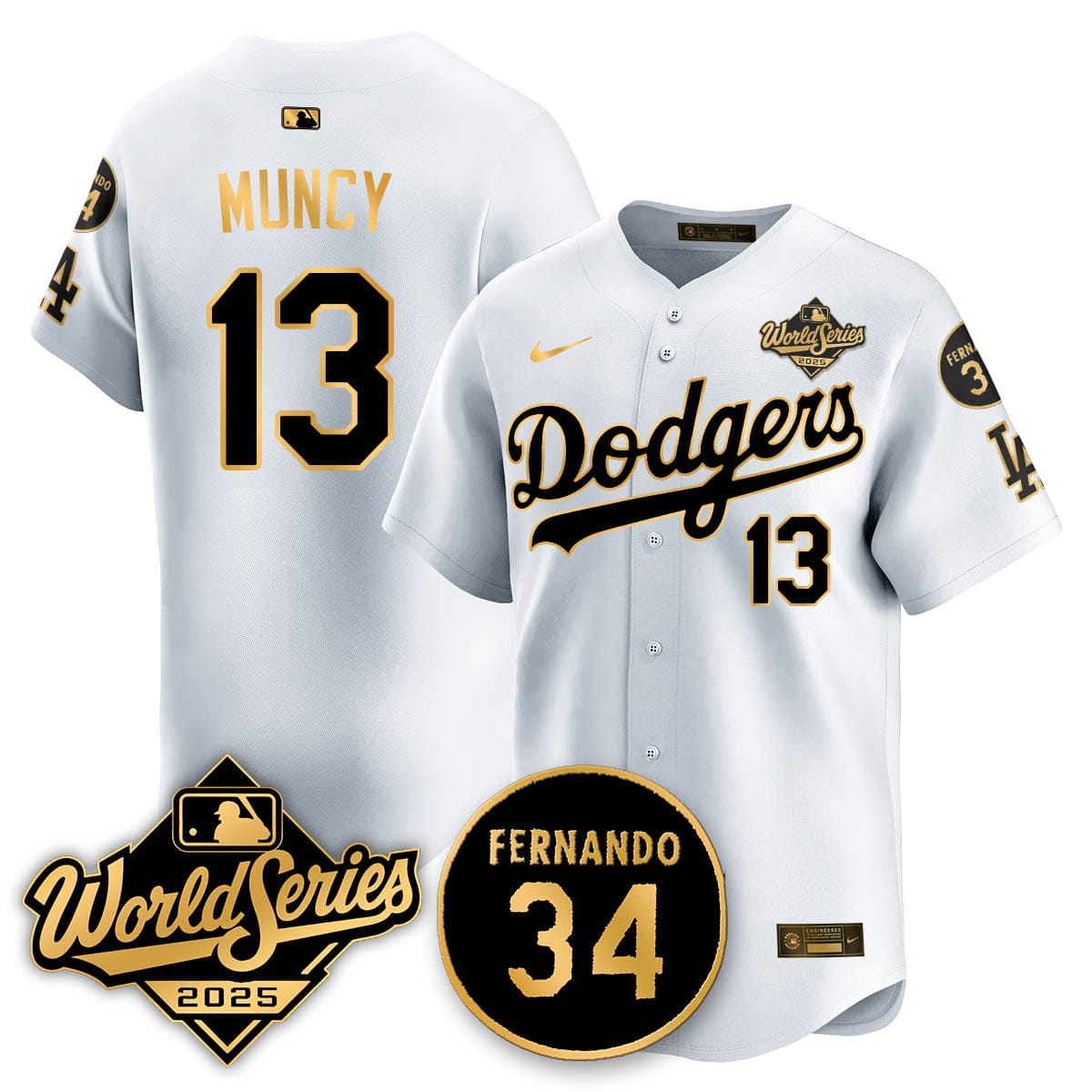 Los Angeles Dodgers 2025 National League Champions Jersey - All Stitched - Image 38