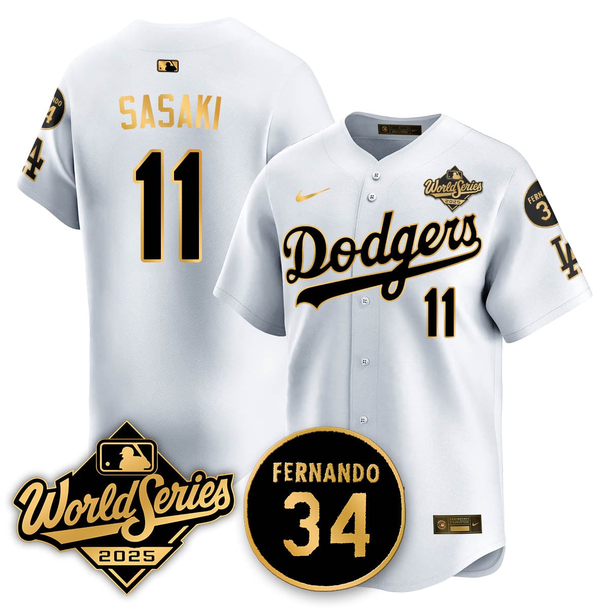 Los Angeles Dodgers 2025 National League Champions Jersey - All Stitched - Image 40