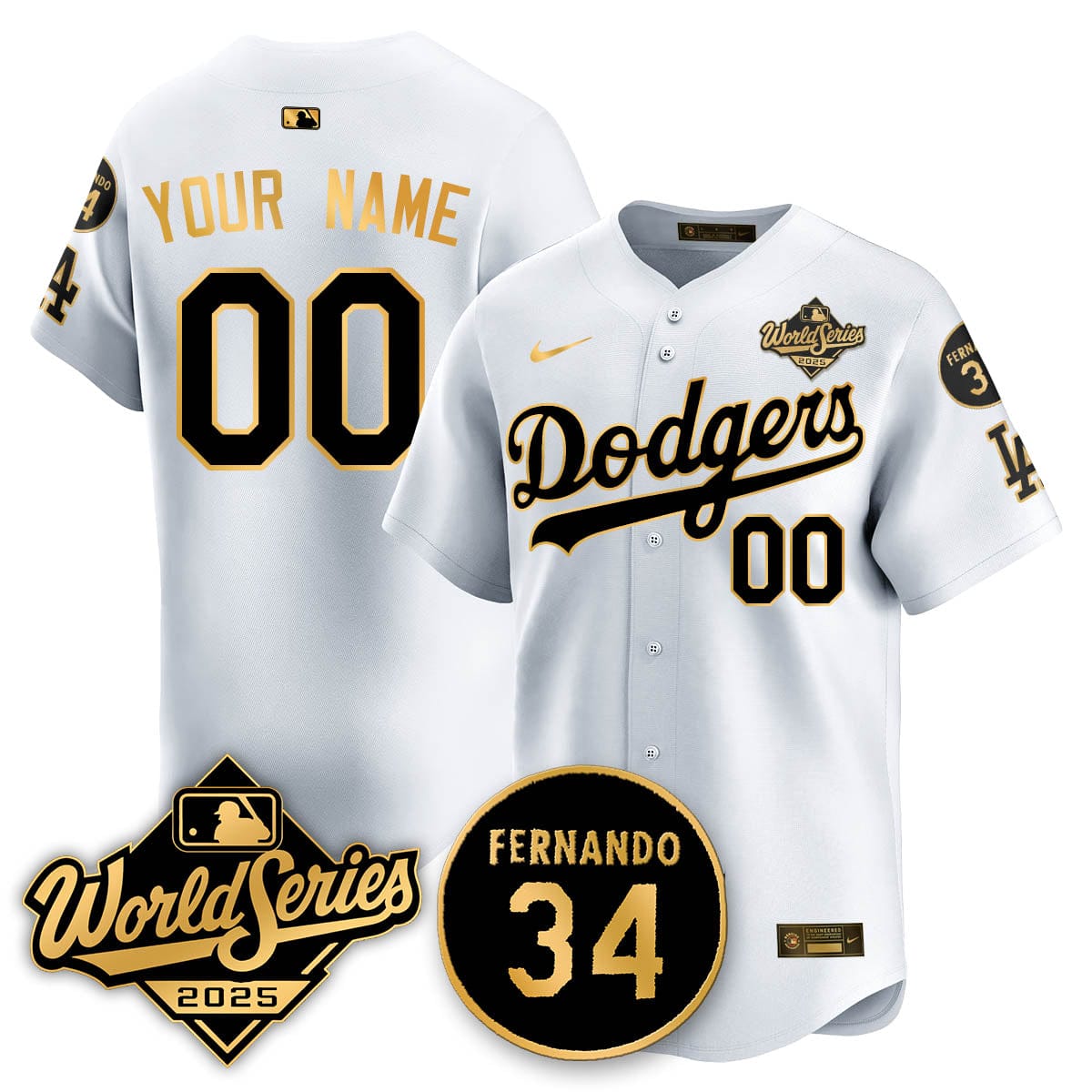 Los Angeles Dodgers 2025 National League Champions Jersey - All Stitched - Image 42