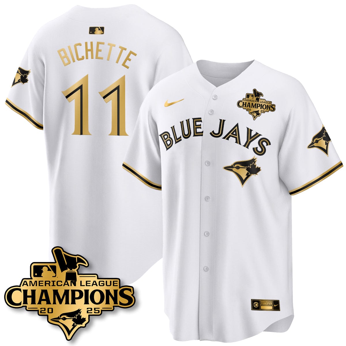 Toronto Blue Jays 2025 American League Champions Jersey - All Stitched - Image 38