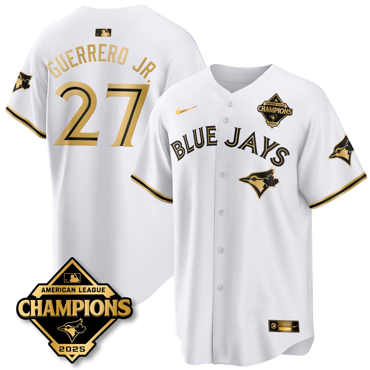 Toronto Blue Jays 2025 American League Champions Jersey - All Stitched - Image 40