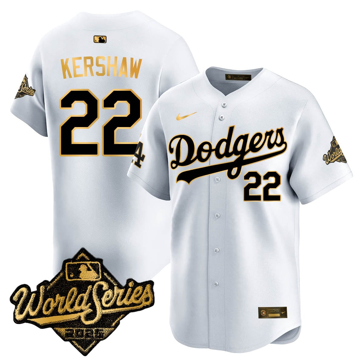 Los Angeles Dodgers 2025 World Series Gold Jersey - All Stitched - Image 20