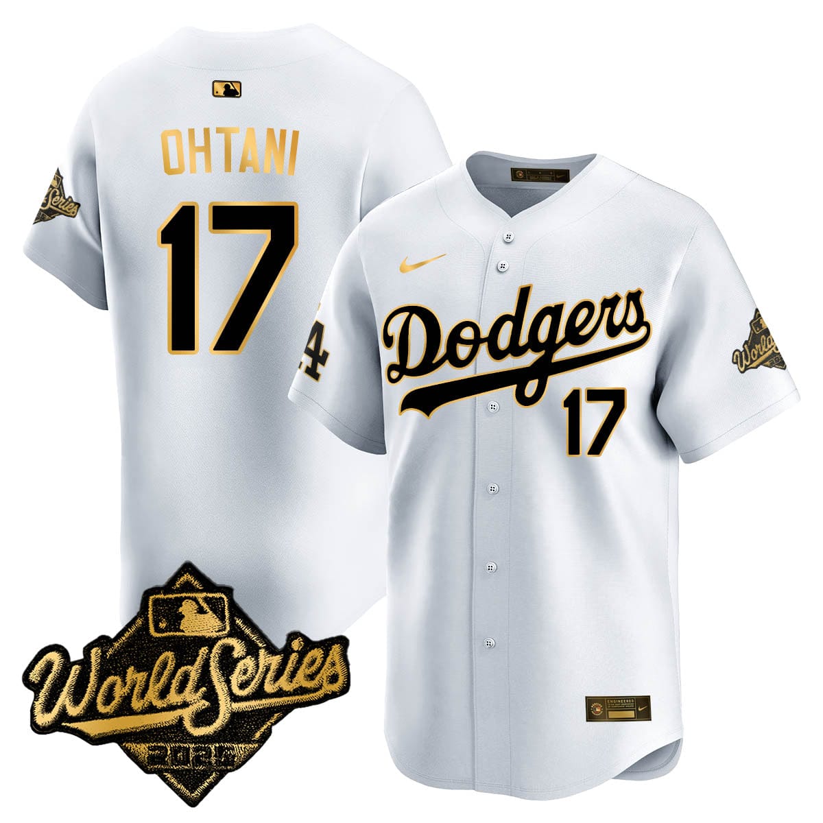 Los Angeles Dodgers 2025 World Series Gold Jersey - All Stitched - Image 22