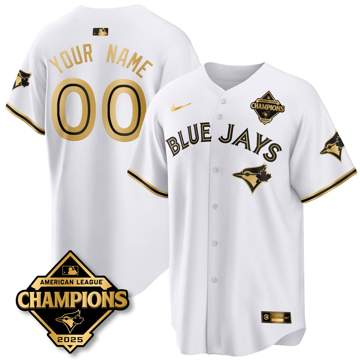 Toronto Blue Jays 2025 American League Champions Jersey - All Stitched - Image 44