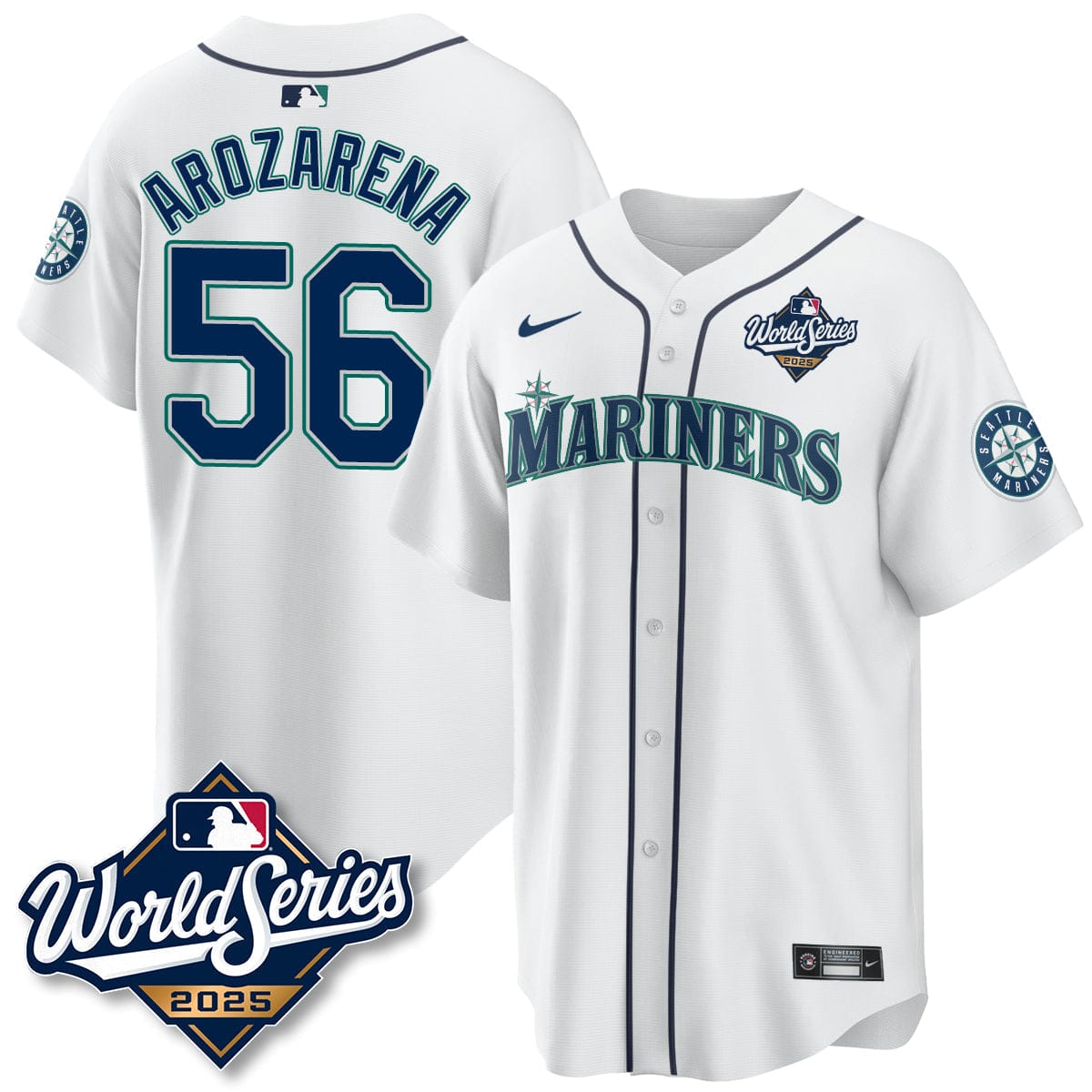 Seattle Mariners 2025 World Series Jersey - All Stitched - Image 30