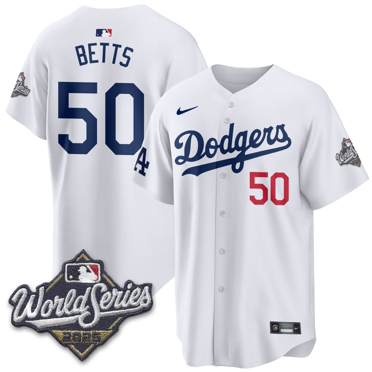 Los Angeles Dodgers 2025 World Series Jersey - All Stitched - Image 34