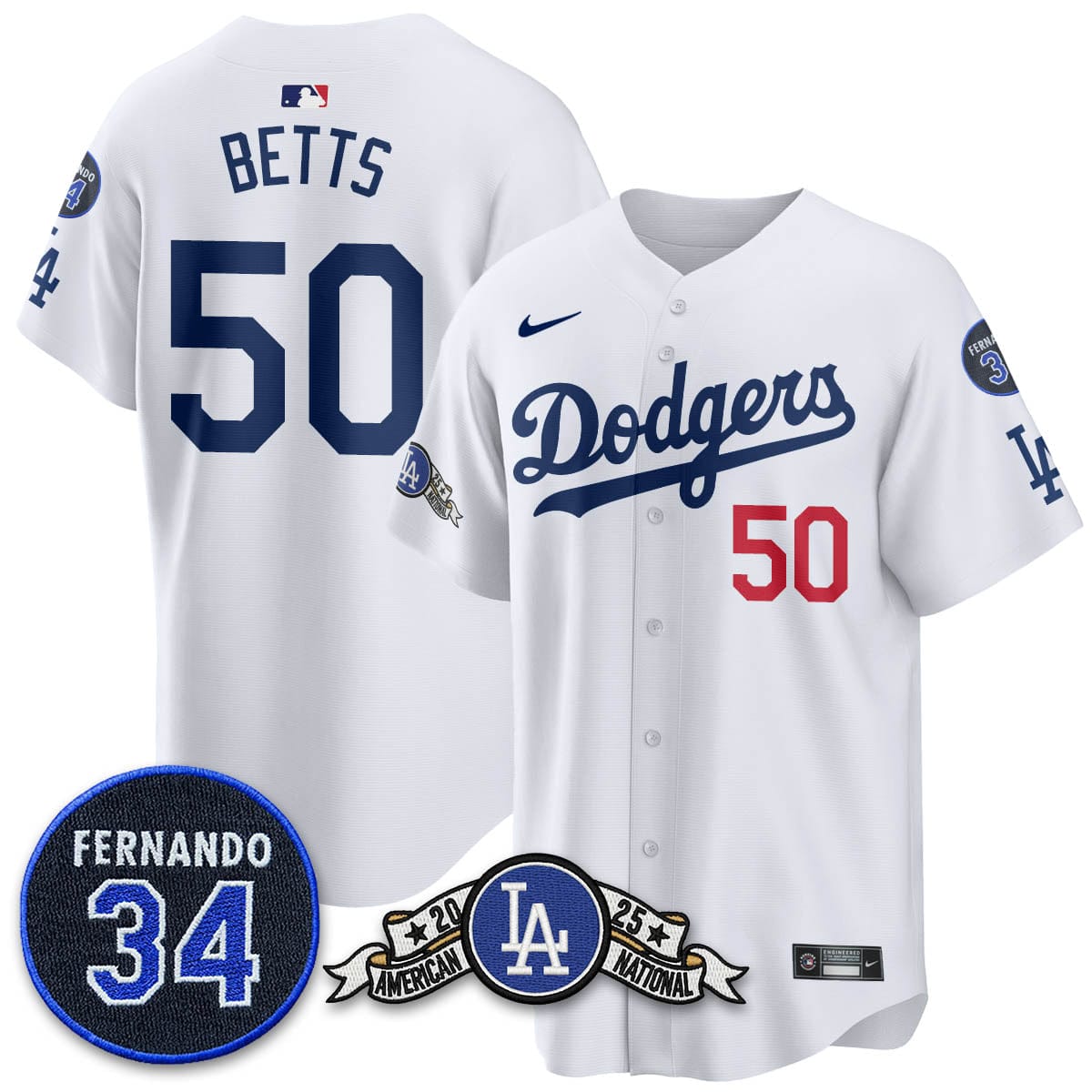 Los Angeles Dodgers 2025 National League Champions Jersey - All Stitched - Image 51