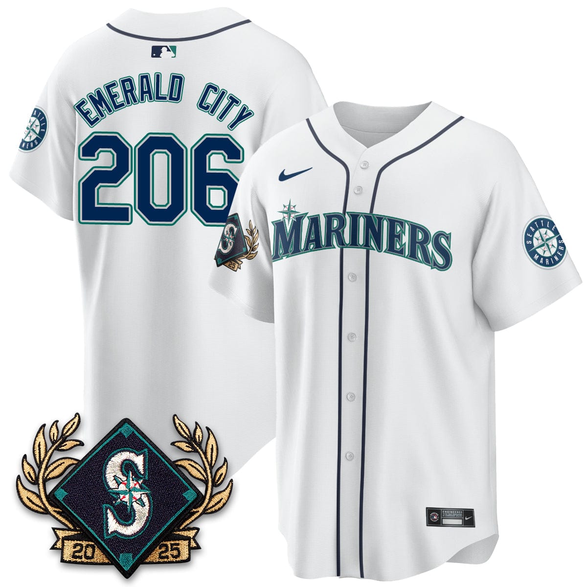Seattle Mariners 2025 Series Champions Jersey - All Stitched - Image 31