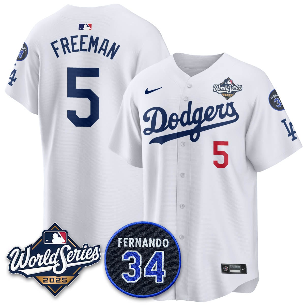 Los Angeles Dodgers 2025 National League Champions Jersey - All Stitched - Image 44