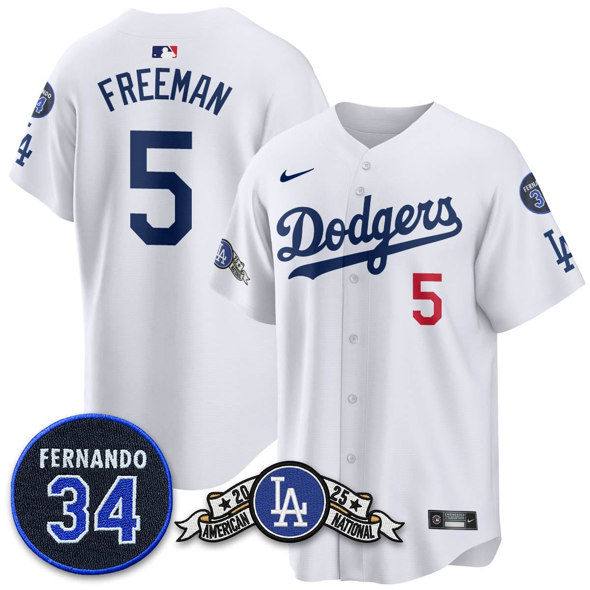Los Angeles Dodgers 2025 National League Champions Jersey - All Stitched - Image 54
