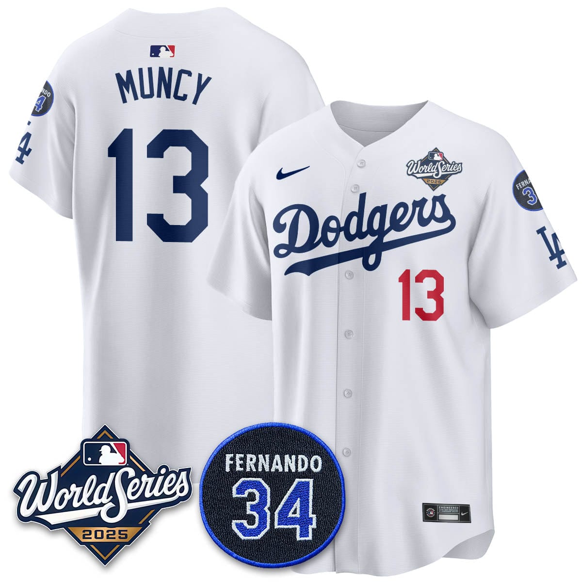 Los Angeles Dodgers 2025 National League Champions Jersey - All Stitched - Image 46