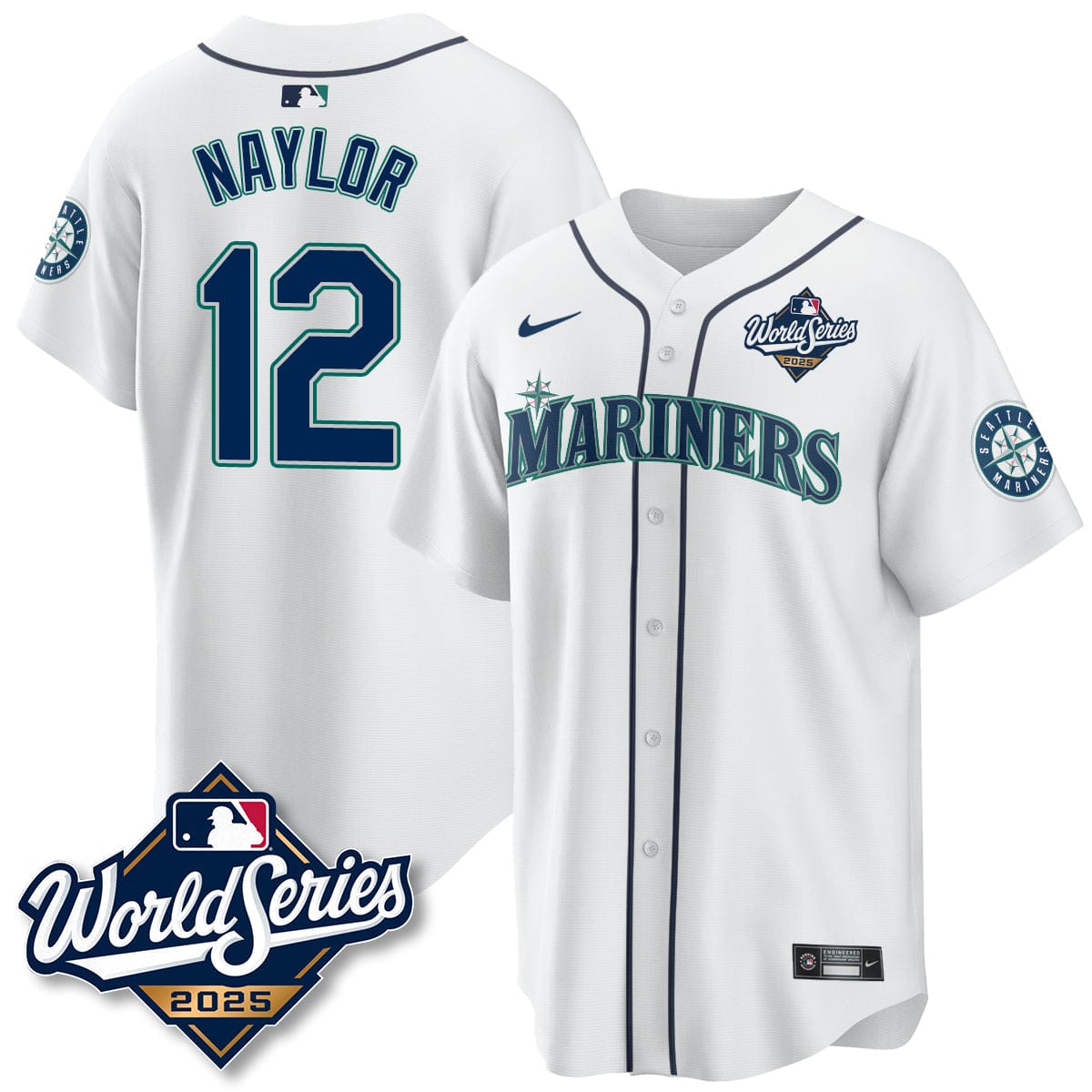 Seattle Mariners 2025 World Series Jersey - All Stitched - Image 33