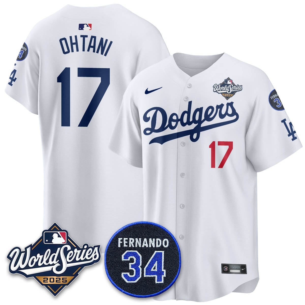 Los Angeles Dodgers 2025 National League Champions Jersey - All Stitched - Image 47