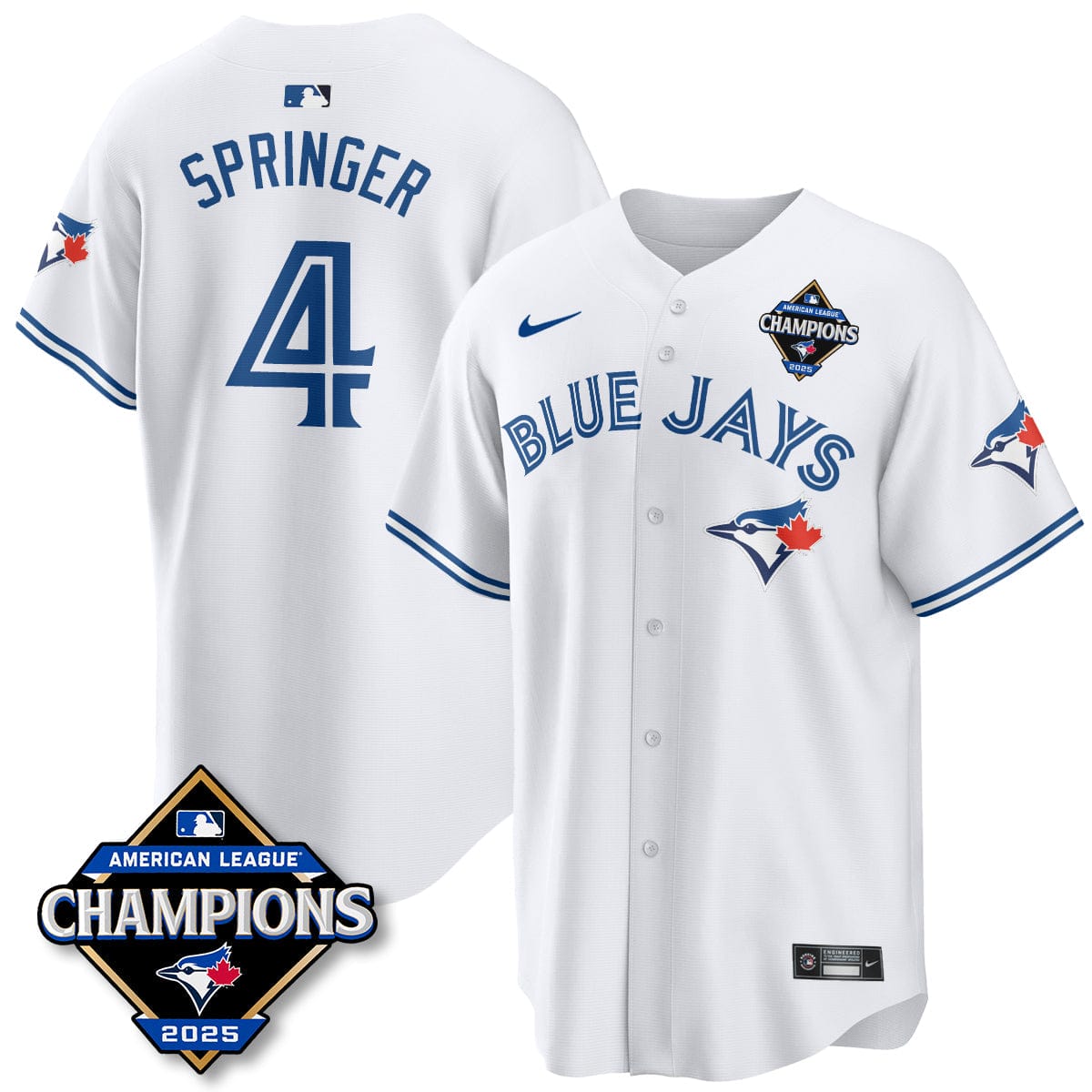 Toronto Blue Jays 2025 American League Champions Jersey - All Stitched - Image 48