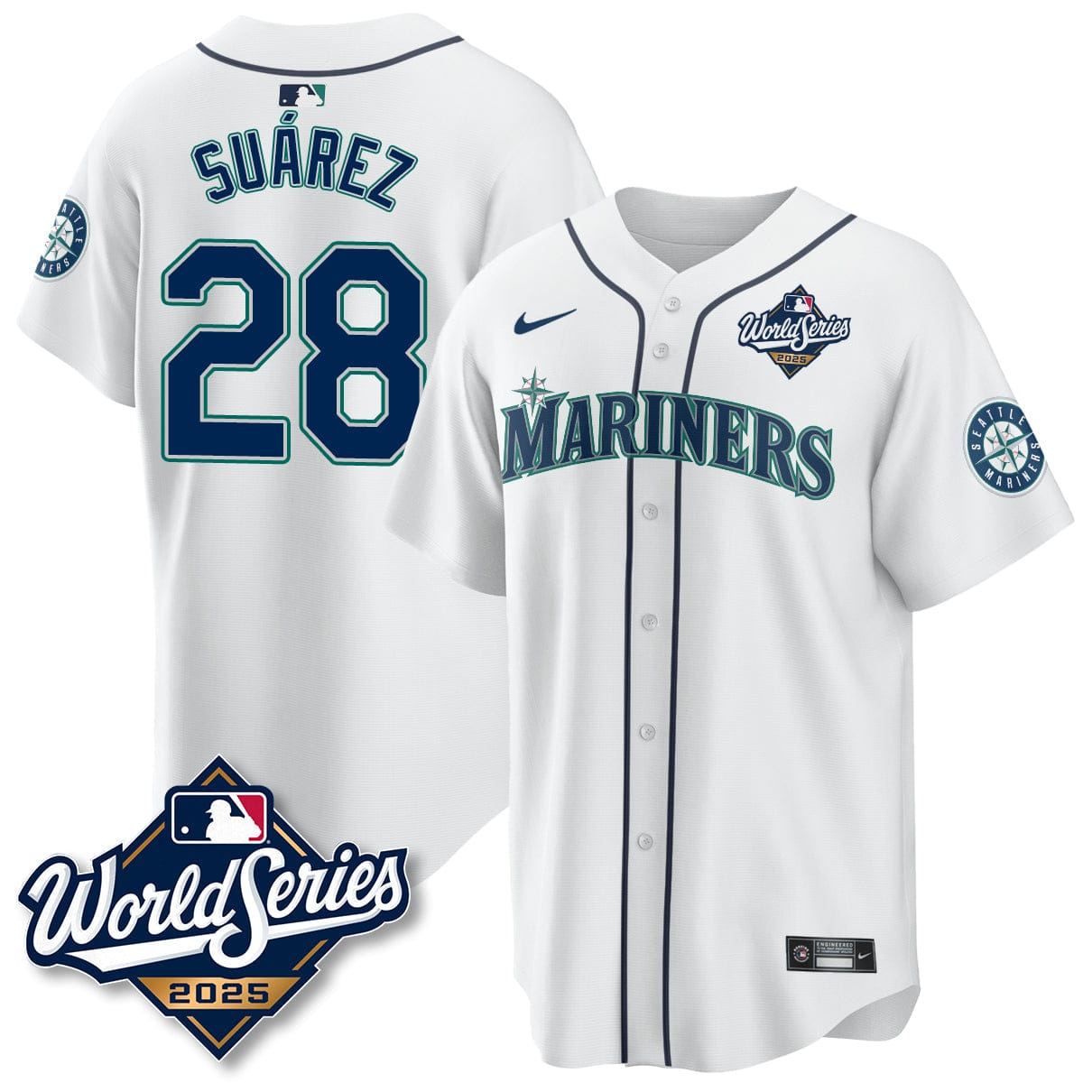 Seattle Mariners 2025 World Series Jersey - All Stitched - Image 36