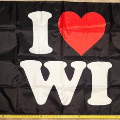 Wisconsin Flag College Beer America Man Cave Sign Poster USA 3x5ft