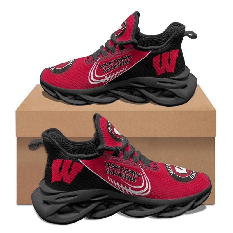 Alternative view of Wisconsin Badgers V1 WK9 Sneaker Shoes For Men Women Fans