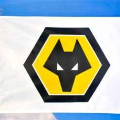 Wolves Football Club Flag 3x5ft Banner Polyester White
