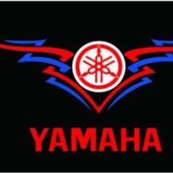 Yamaha Motorcycle Black Red Flag 3X5 Ft Polyester Banner USA 90x150cm