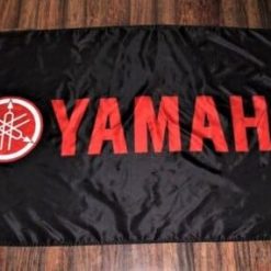 Yamaha Racing Black Flag 3X5 Ft Polyester Banner USA 90x150cm