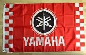 Yamaha Red Logo Flag 3X5 Ft Polyester Banner USA 90x150cm
