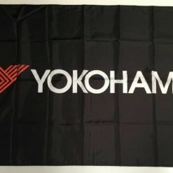 Yokohama Racing Banner Flag - Car Tyres Tires Wheels Geolander Workshop Mechanic 3x5ft