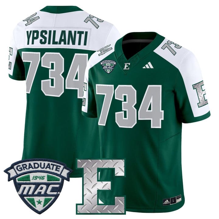 Ypsilanti Jersey #734 Eastern Michigan Eagles 2025 Limited Stitched - Image 3