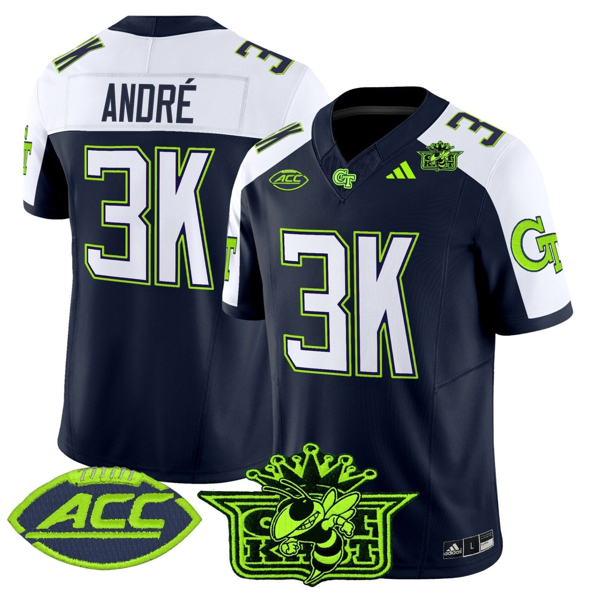 Outkast x Georgia Tech Yellow Jackets 2025 Atliens Vapor Limited Jersey - All Stitched - Image 12