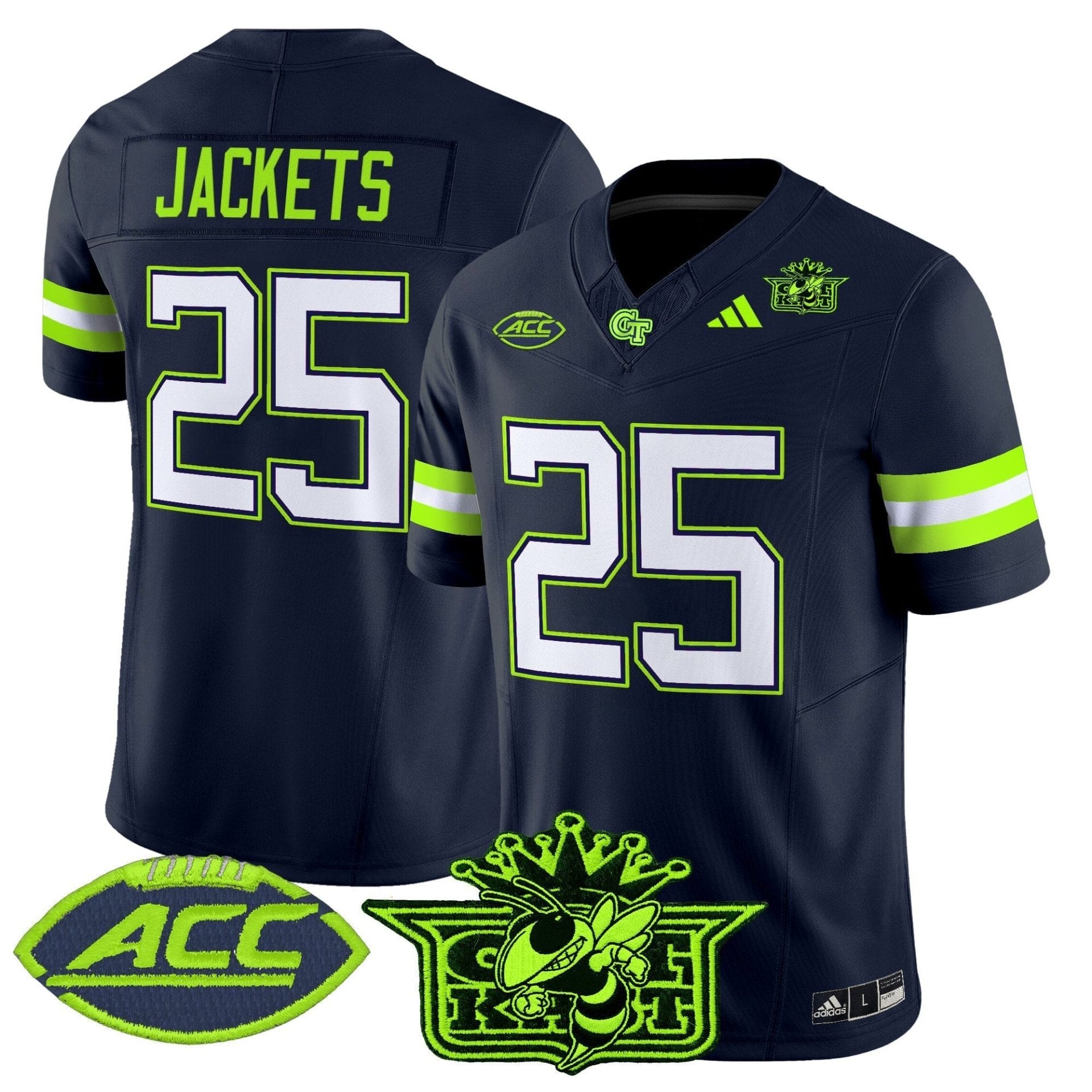 Outkast x Georgia Tech Yellow Jackets 2025 Atliens Vapor Limited Jersey - All Stitched - Image 9