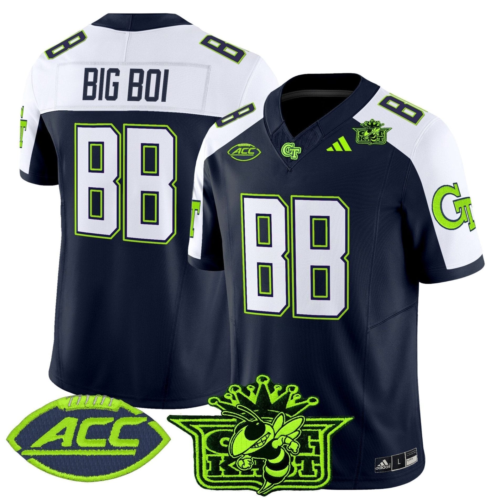 Outkast x Georgia Tech Yellow Jackets 2025 Atliens Vapor Limited Jersey - All Stitched - Image 13