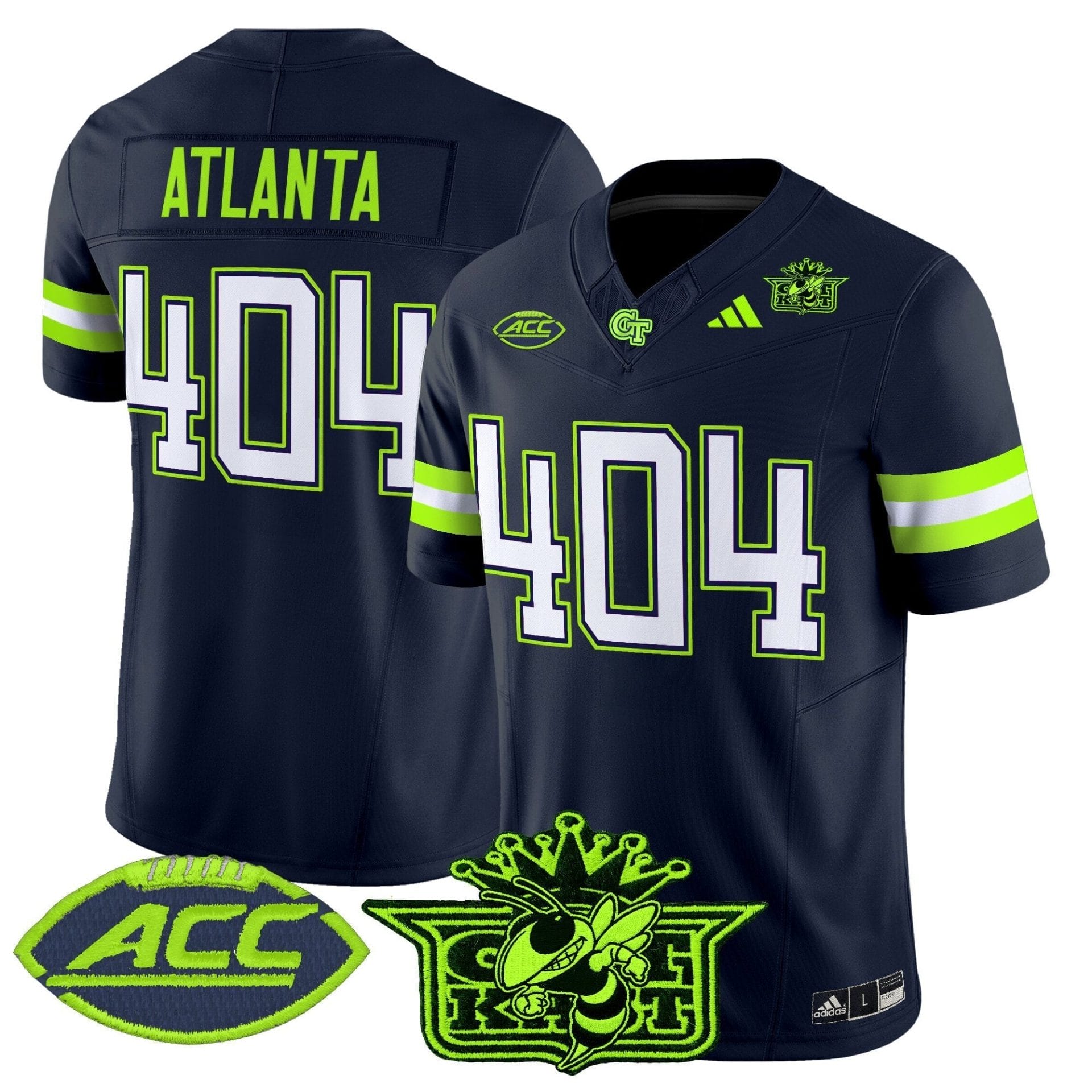 Alternative view of Outkast x Georgia Tech Yellow Jackets 2025 Atliens Vapor Limited Jersey - All Stitched