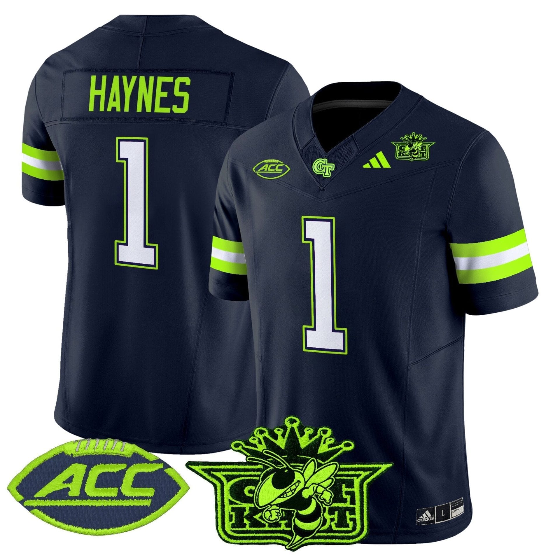 Outkast x Georgia Tech Yellow Jackets 2025 Atliens Vapor Limited Jersey - All Stitched - Image 6