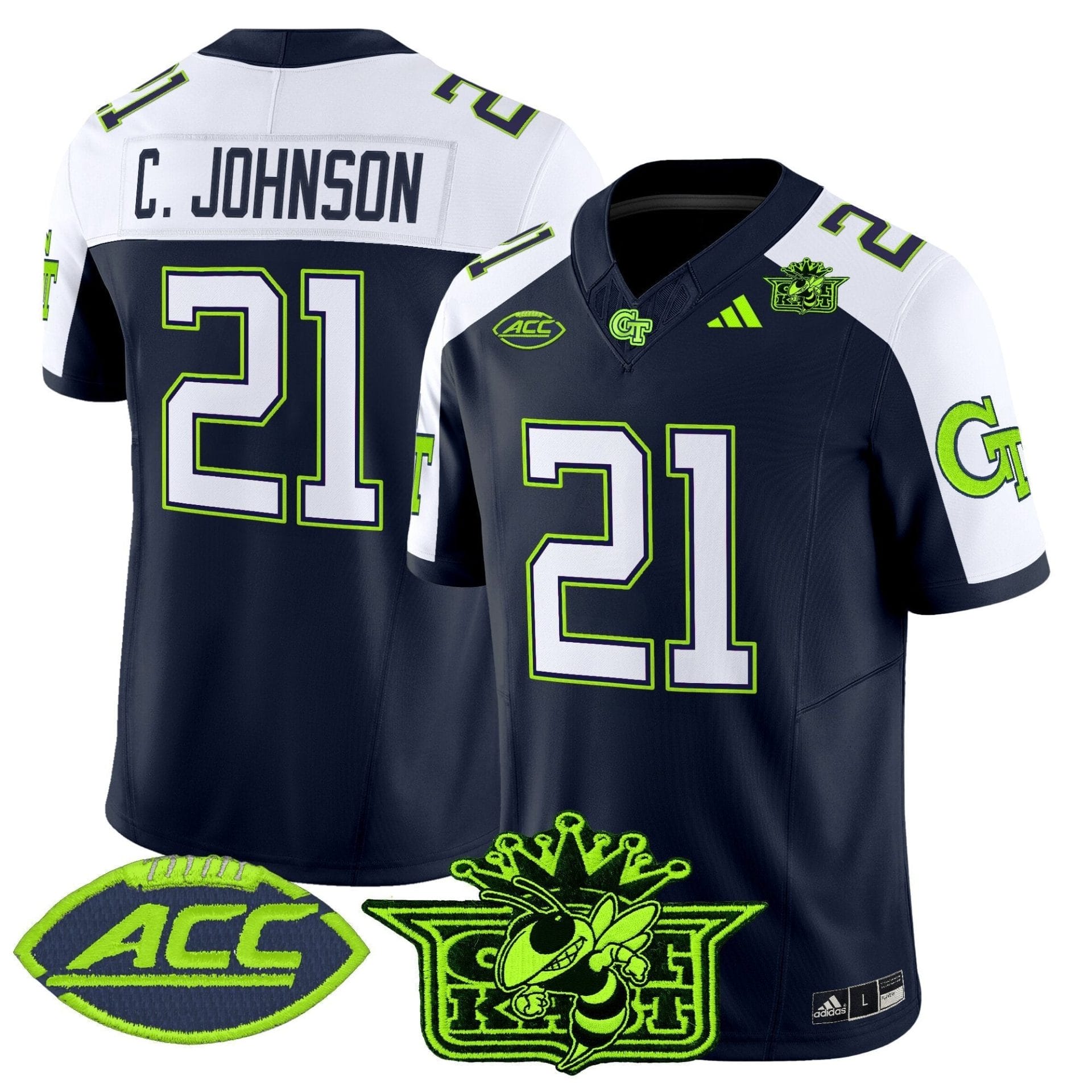 Outkast x Georgia Tech Yellow Jackets 2025 Atliens Vapor Limited Jersey - All Stitched - Image 16