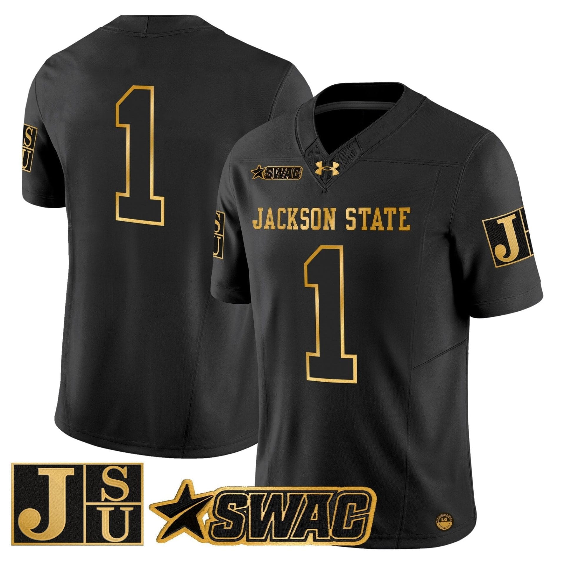 Jackson State Tigers 2025 Gold Vapor Limited Jersey - All Stitched - Image 9