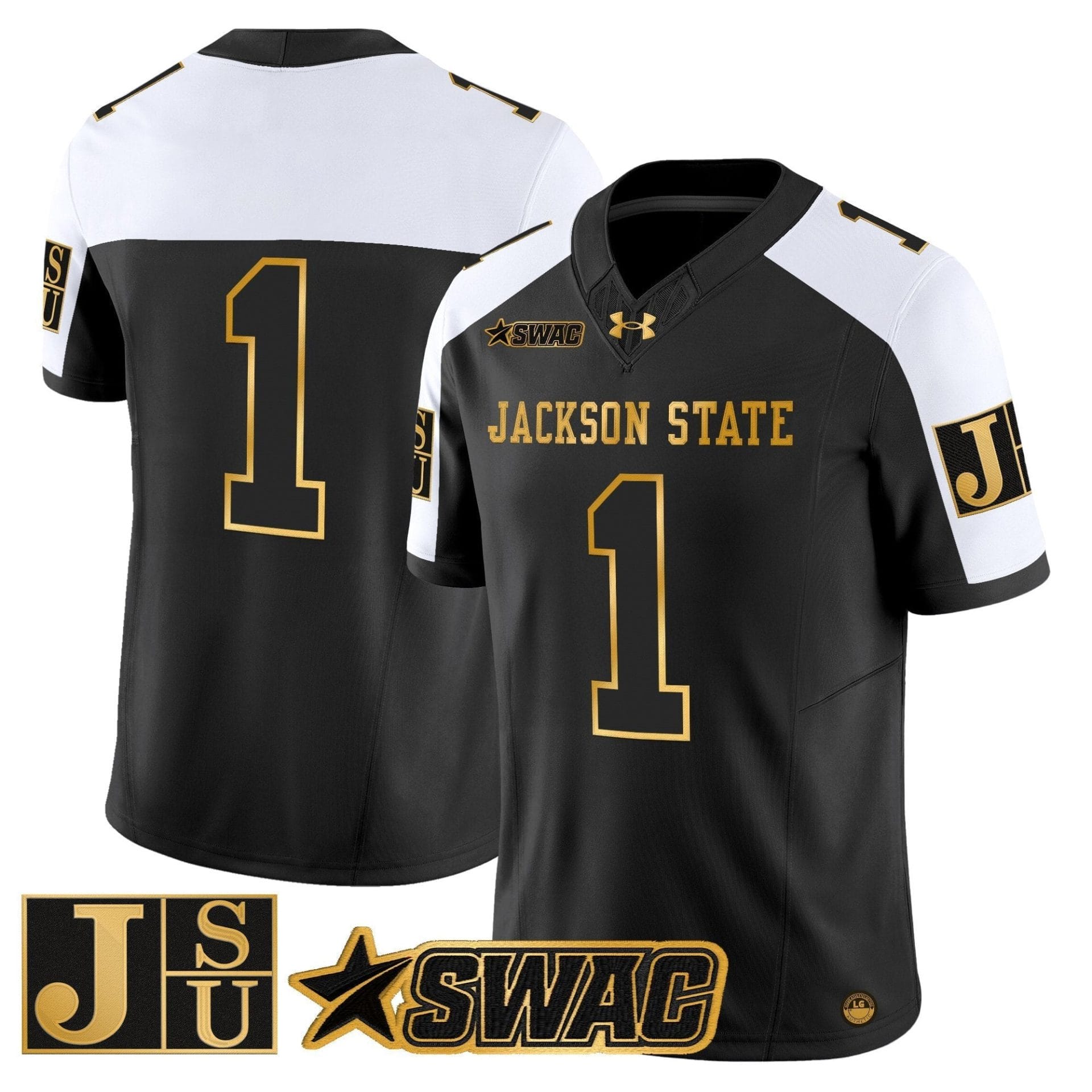 Jackson State Tigers 2025 Gold Vapor Limited Jersey - All Stitched - Image 36