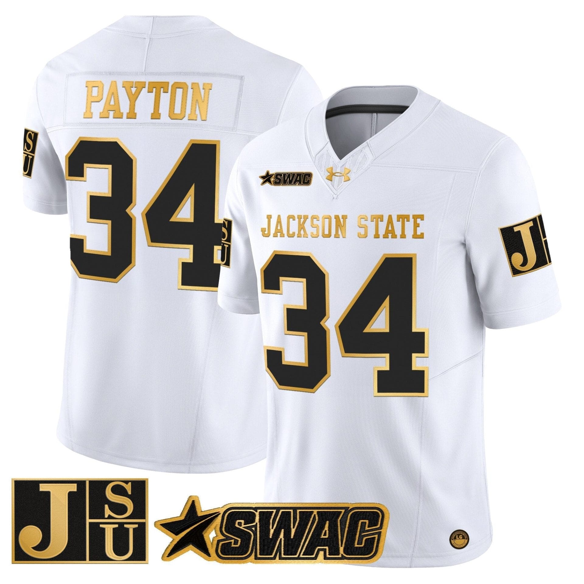 Jackson State Tigers 2025 Gold Vapor Limited Jersey - All Stitched - Image 15