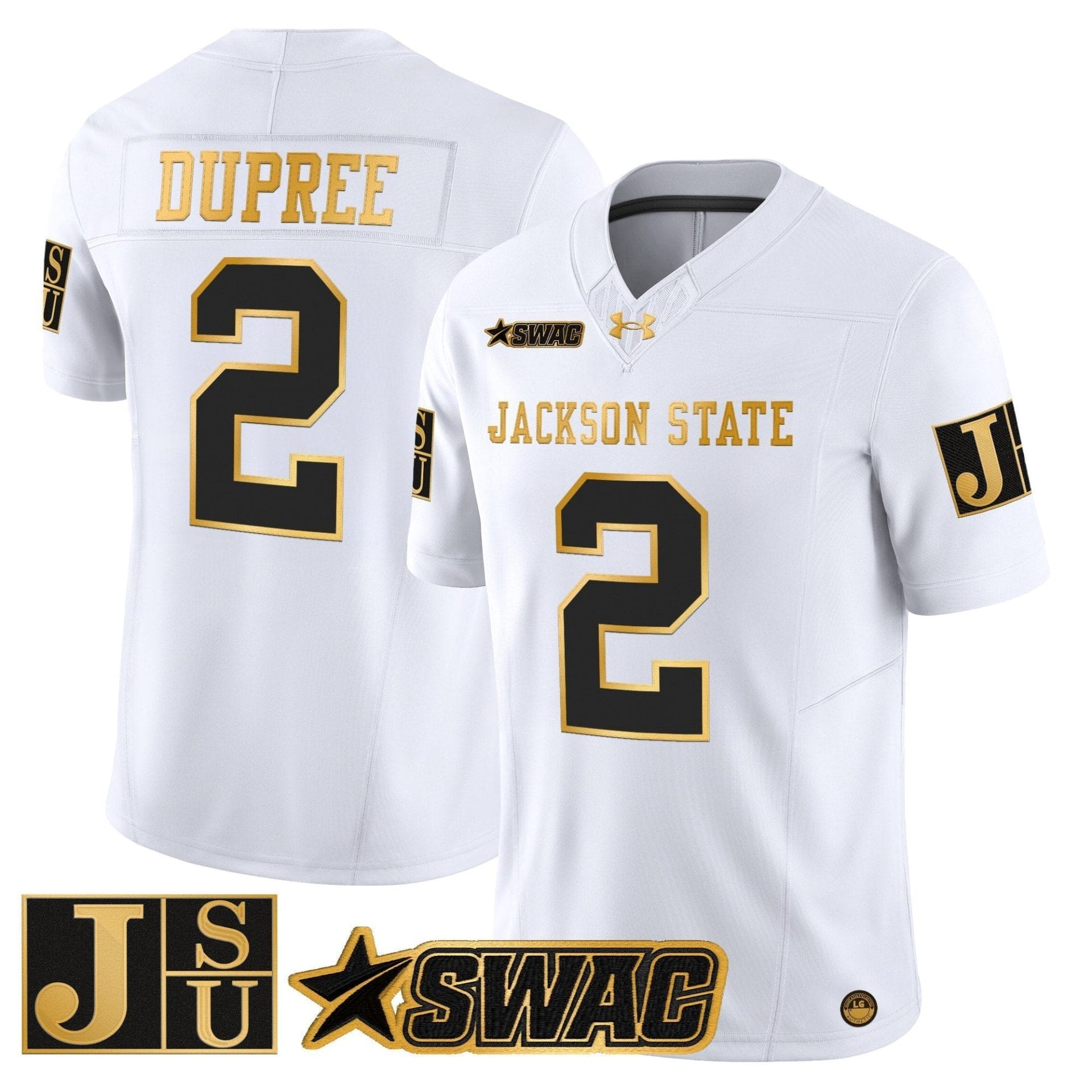 Jackson State Tigers 2025 Gold Vapor Limited Jersey - All Stitched - Image 13